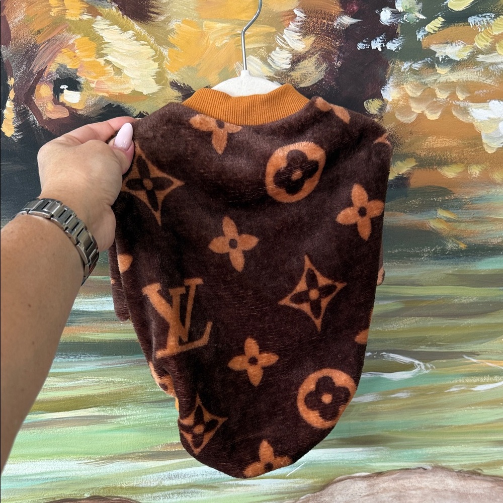 Luxury Brown Dog Sweater